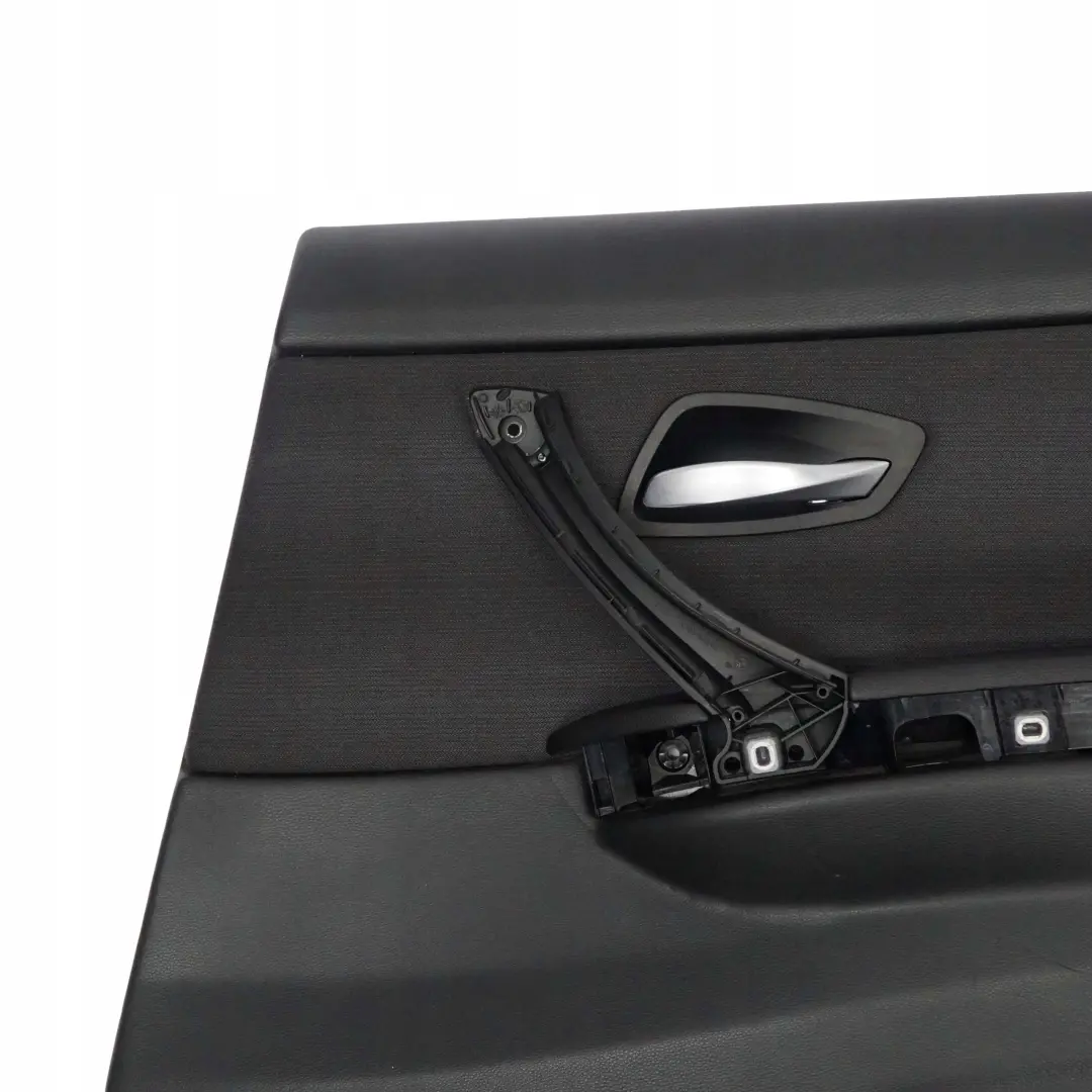 BMW E90 Trasera Derecha O / S Tarjeta De Puerta De tela Citrus Negro Trim Panel