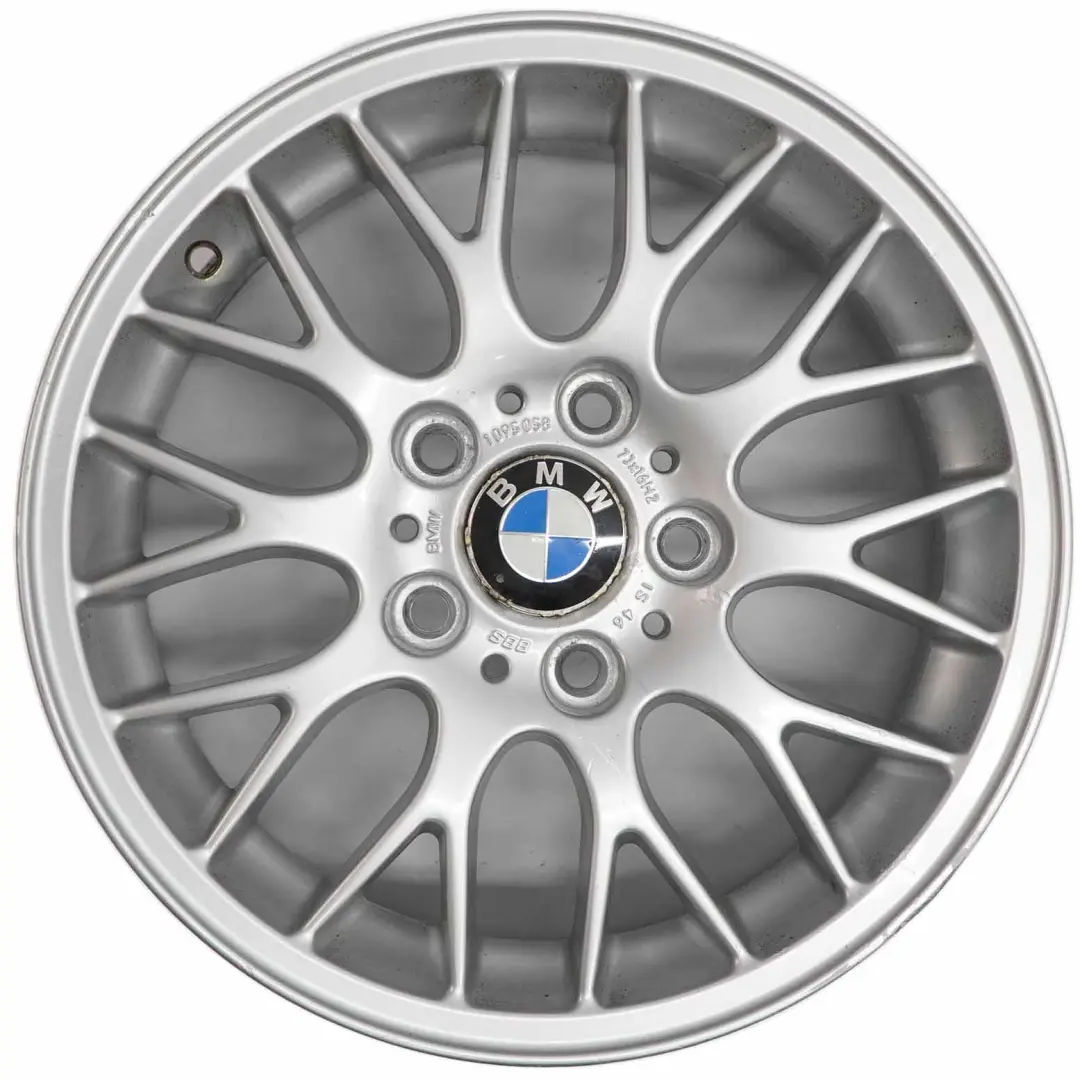 BMW E36 E46 llanta de aleación de plata 16 "Cruz Radio 42 7J ET:46 1095058