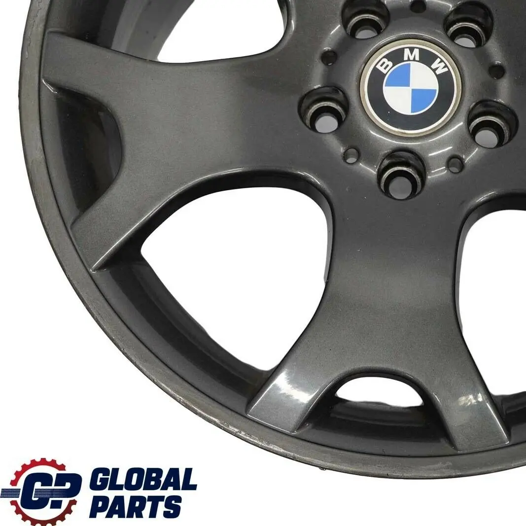 BMW X5 Series E53 Grey Rear Wheel Alloy Rim 19" 10J ET:45 V Spoke 63 1096228