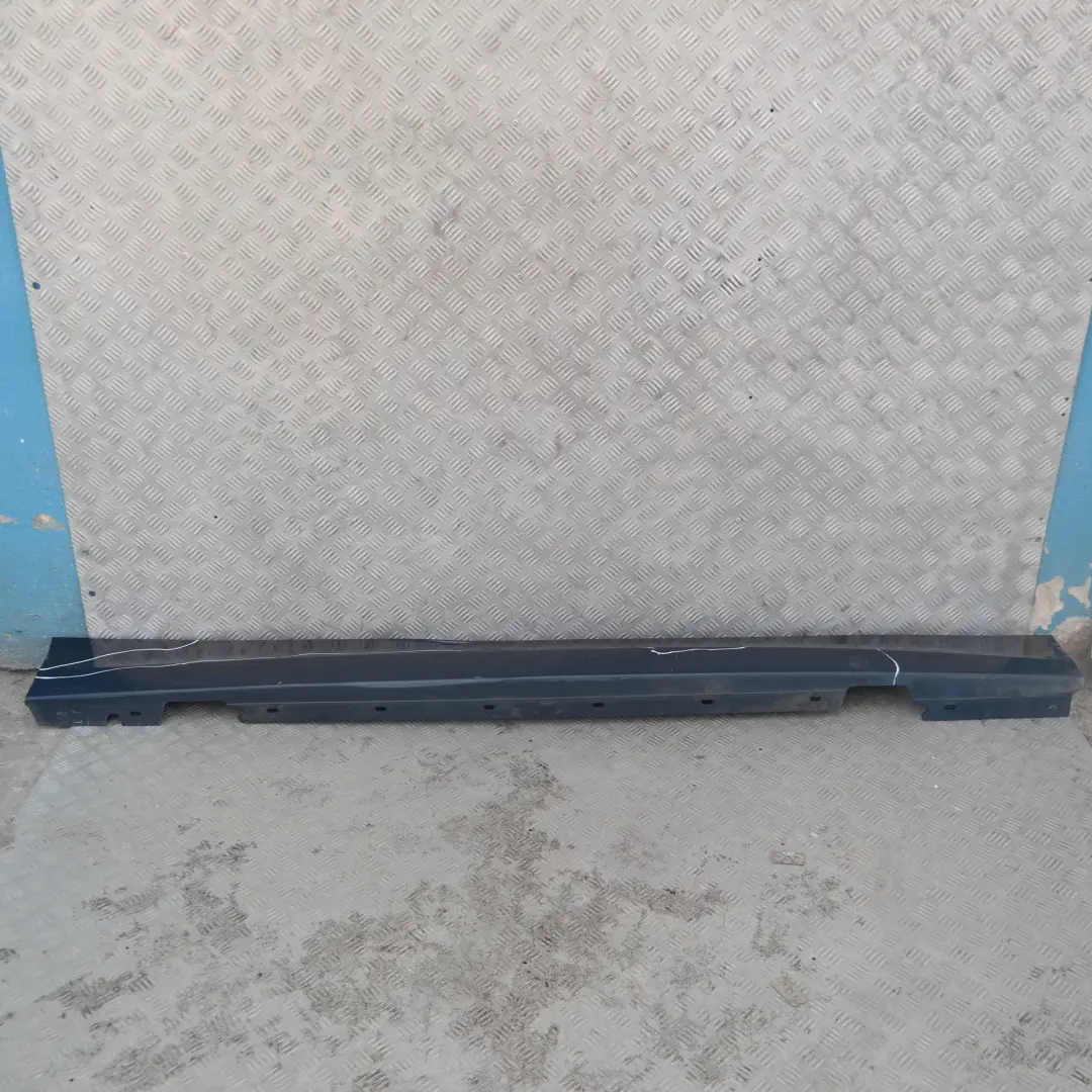 BMW E87 LCI Bas de Porte Couverture Seuil A Gauche Bleu Fonce Metallise A76