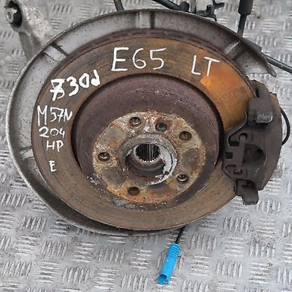 M57N REAR LEFT N/S LEG SUSPENSION AXLE BRAKE DISC CARRIER BMW 7 SERIES E65 730d - SKU 1166127 - Part number 34216753673