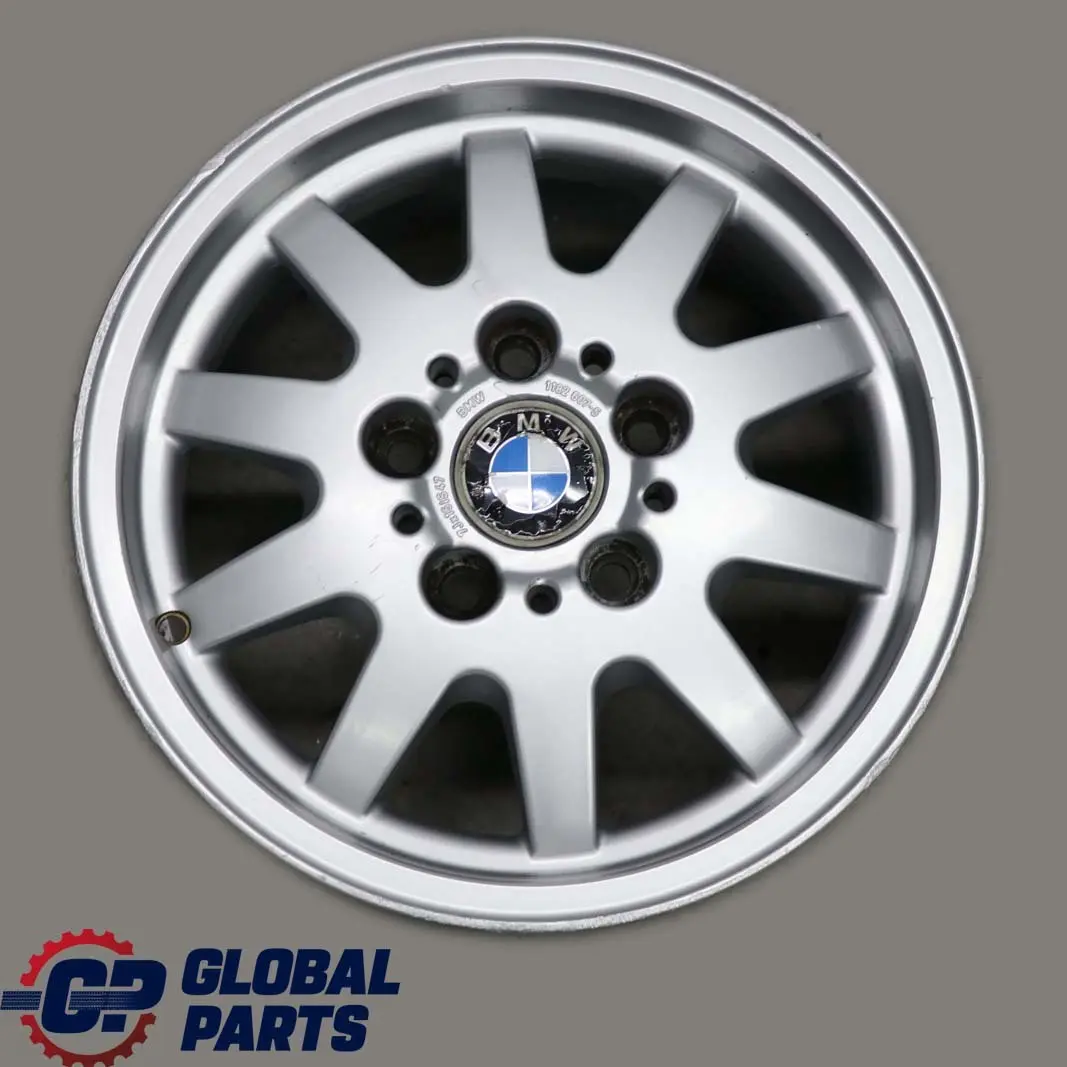 BMW 3 E36 E46 Argent Jantes Alu Alliage 15" ET:47 7J Coiffant 28 1182607