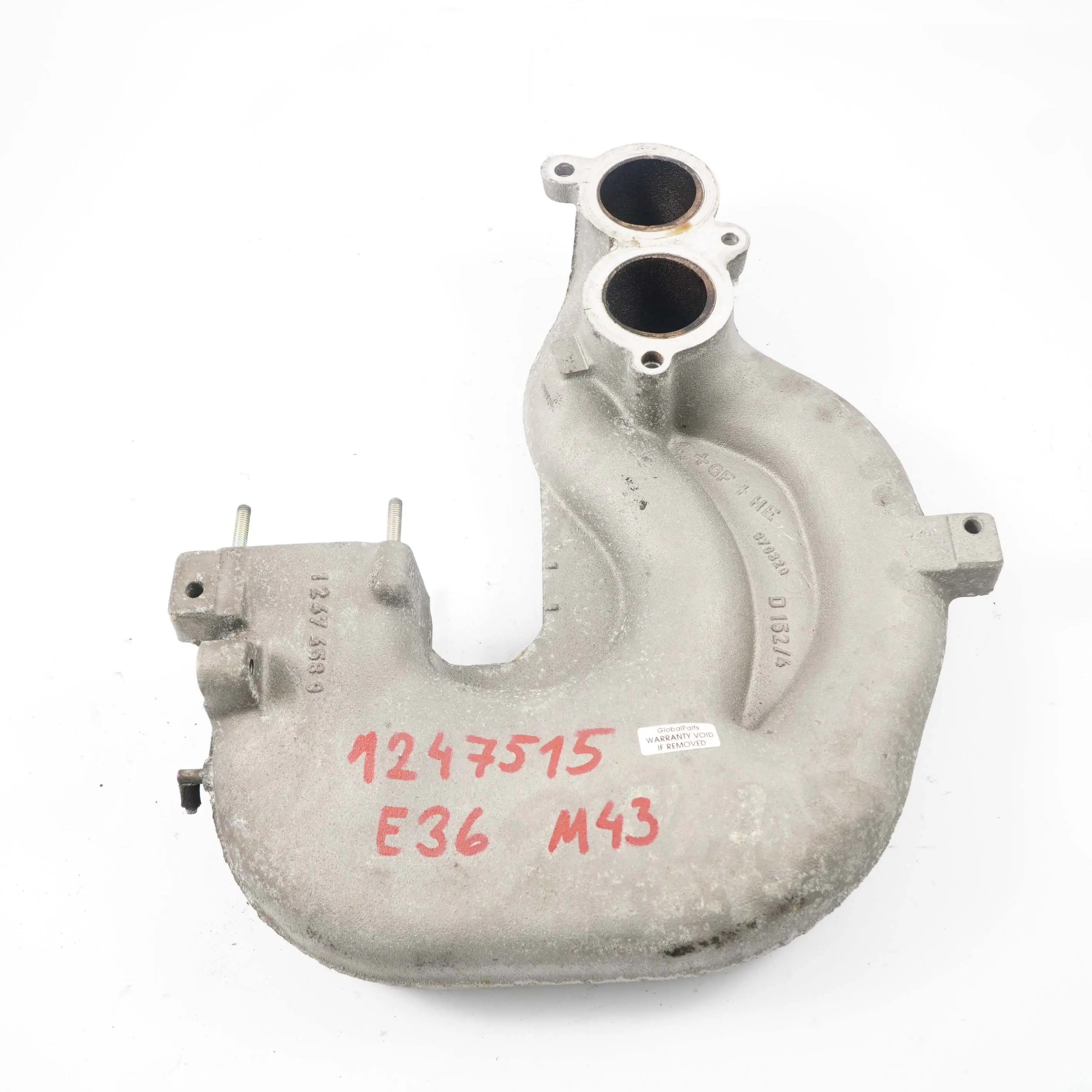 BMW E36 316i M43 Petrol Engine Intake Manifold Top Upper Part 1247515