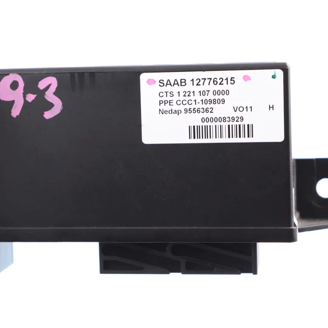 Saab 9-3 2 Convertible Roof Folding Top Control Unit Module ECU 12776215