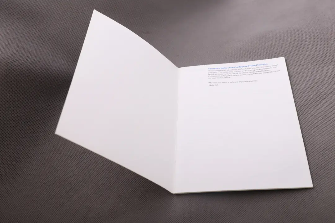 BMW E87 E90 E91 Service Booklet Owner's Handbook Telephone 0012969