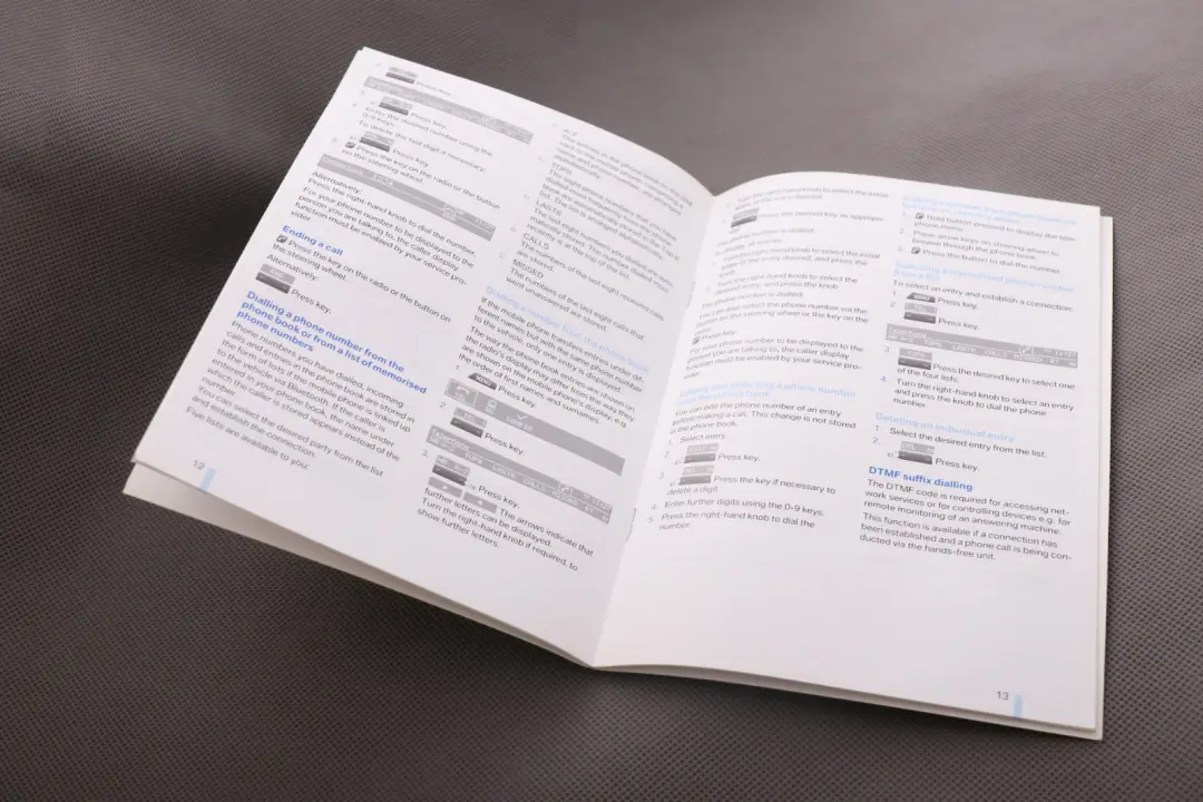 BMW E87 E90 E91 Service Booklet Owner's Handbook Telephone 0012969