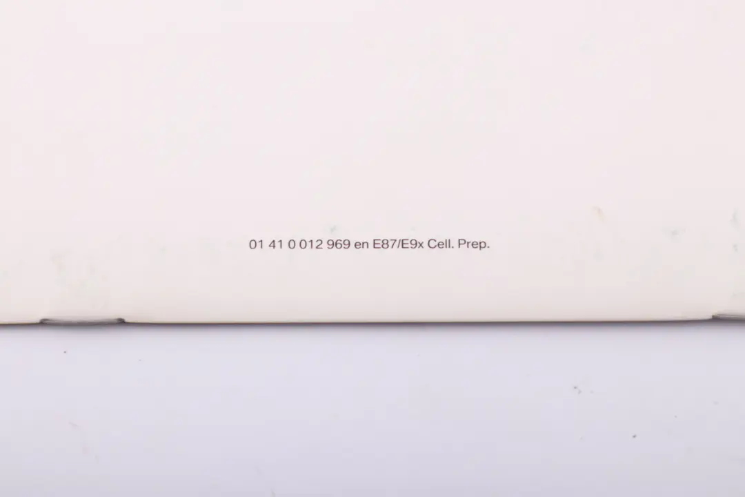 BMW E87 E90 E91 Service Booklet Owner's Handbook Telephone 0012969