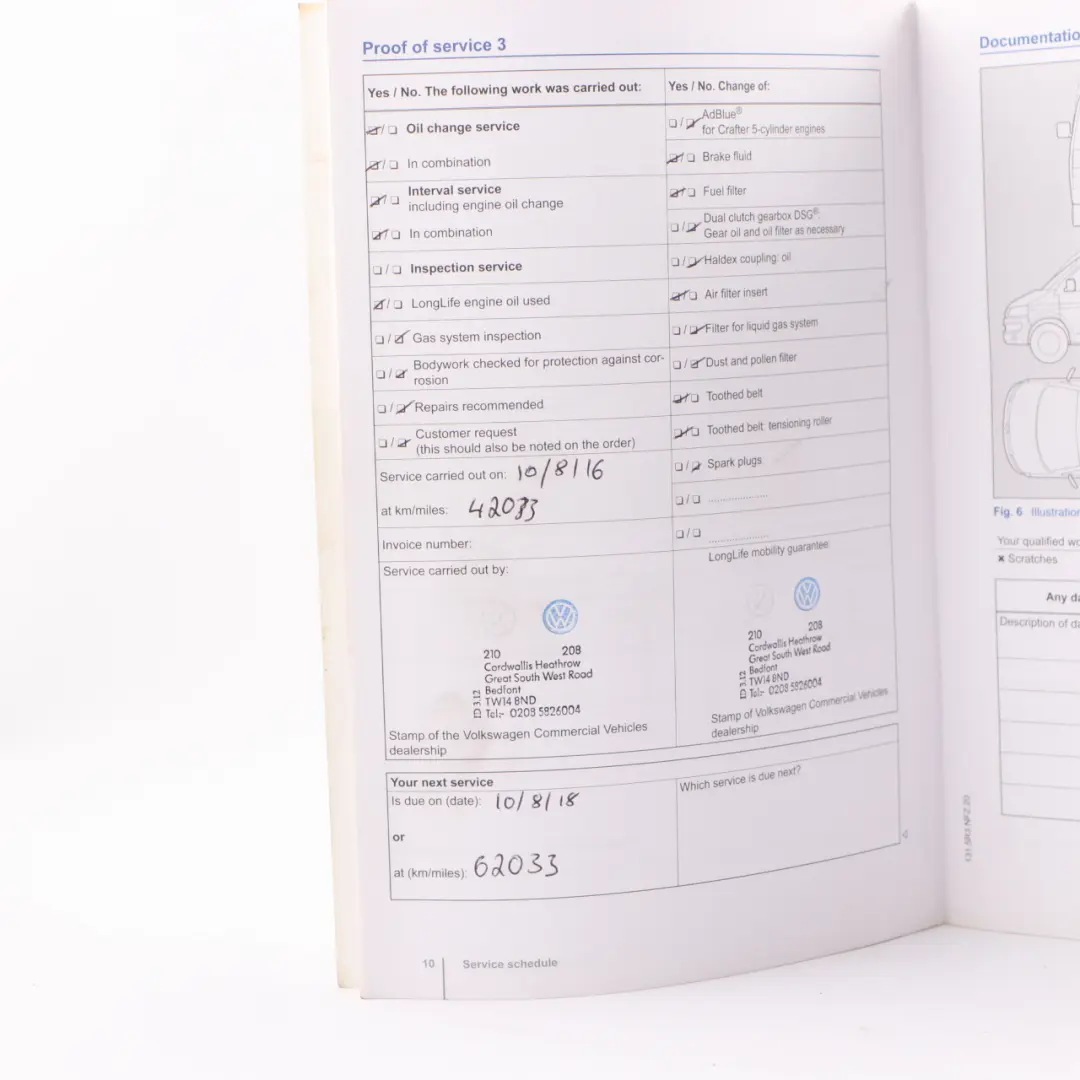 Volkswagen Crafter 1 Owner's Handbook Manual Service Booklet Pouch Case Wallet