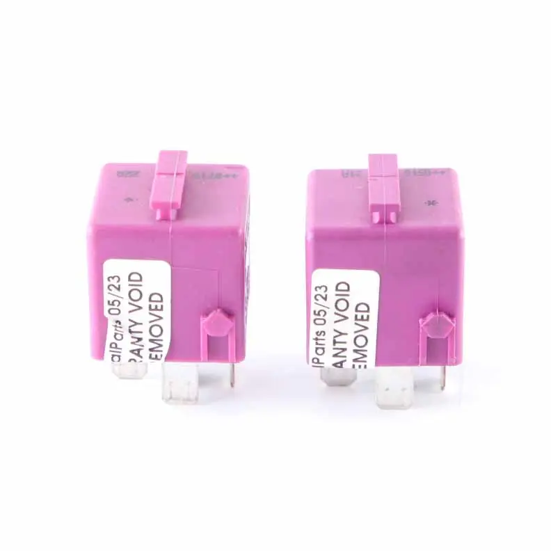 BMW E36 E38 E21 E85 R52 R57 2x Change-Over Contact Relay Violet Set 1388911