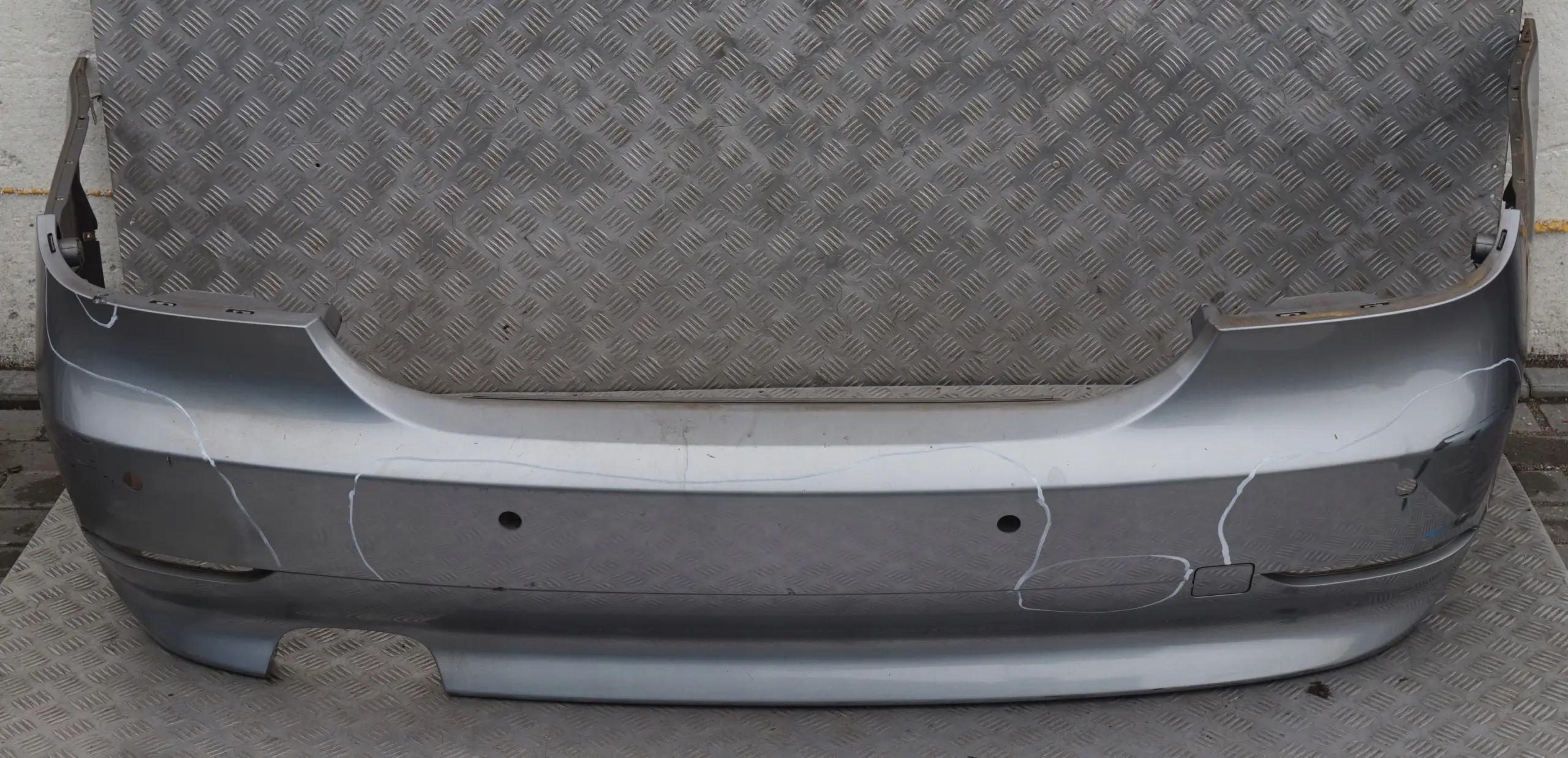 BMW 5 Series E60 1 Saloon Rear Bumper PDC Silbergrau Grey Metallic A08