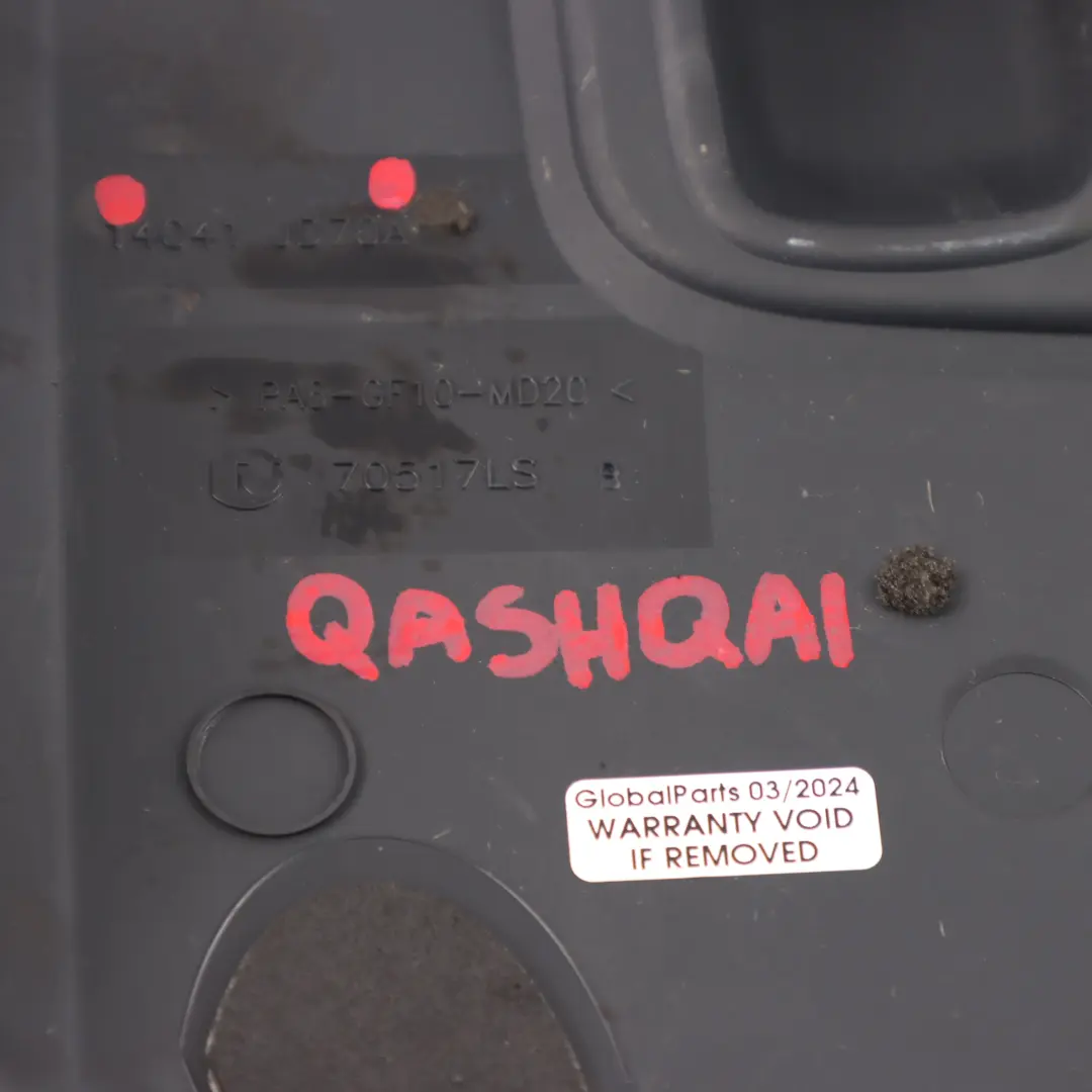 Nissan Qashqai Diesel Górna Pokrywa Silnika Obudowa Wygłuszenie 14041JD70A