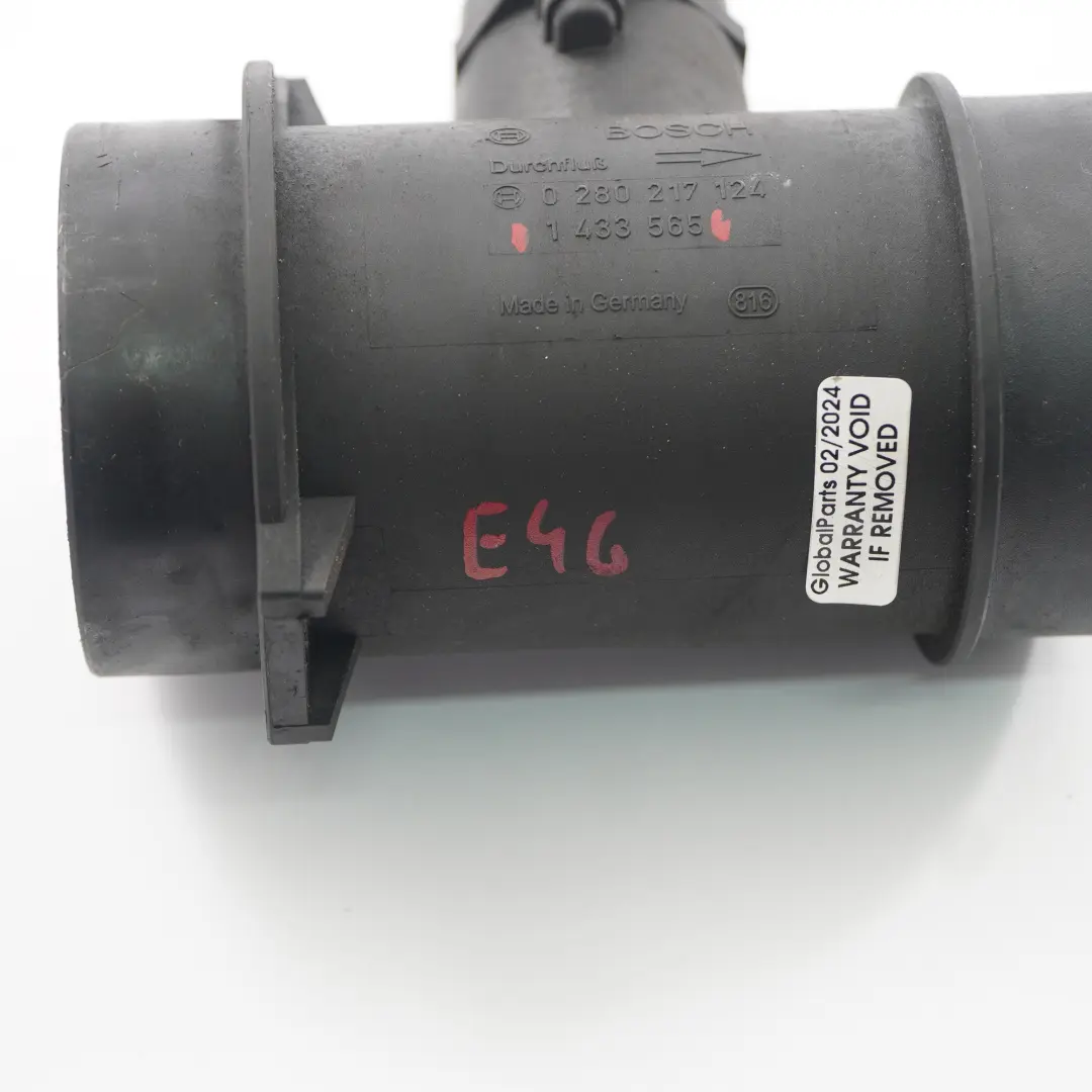 BMW E36 E38 E46 M43 Gasolina Película Caliente Tubo Medidor Masa de Aire 1433565