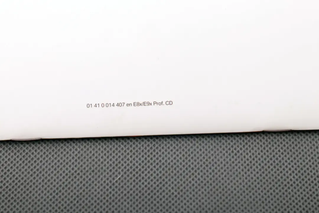 BMW E81 E87N E90 E91 Book Operating Instructions Radio Professional