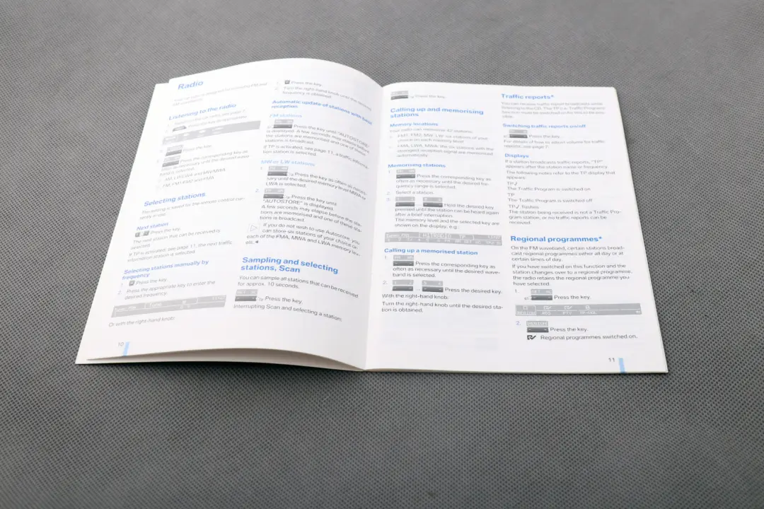 BMW E81 E87N E90 E91 Book Operating Instructions Radio Professional