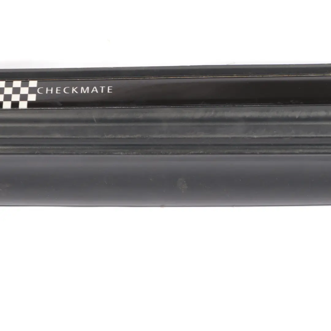 Mini R53 Cooper S Side Skirt Right O/S Door Sill Side Trim Black Checkmate