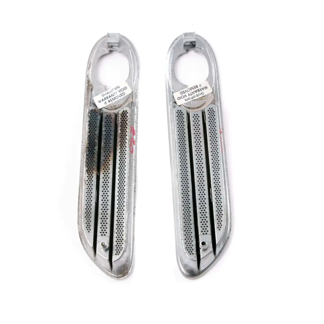 Mini R50 R52 Side Wing Turn Indicator Trim Cover Front Left Right Chrome Set