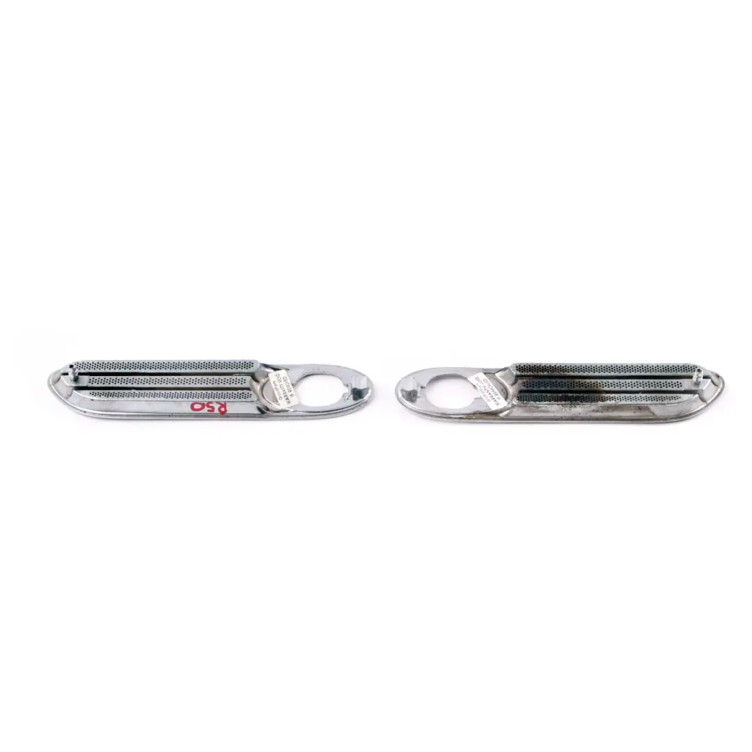 Mini R50 R52 Side Wing Turn Indicator Trim Cover Front Left Right Chrome Set