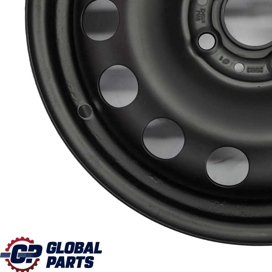 Mini Cooper One R50 R55 R56 R57 Llanta Acero Negro 15" ET:45 5,5J 1511414