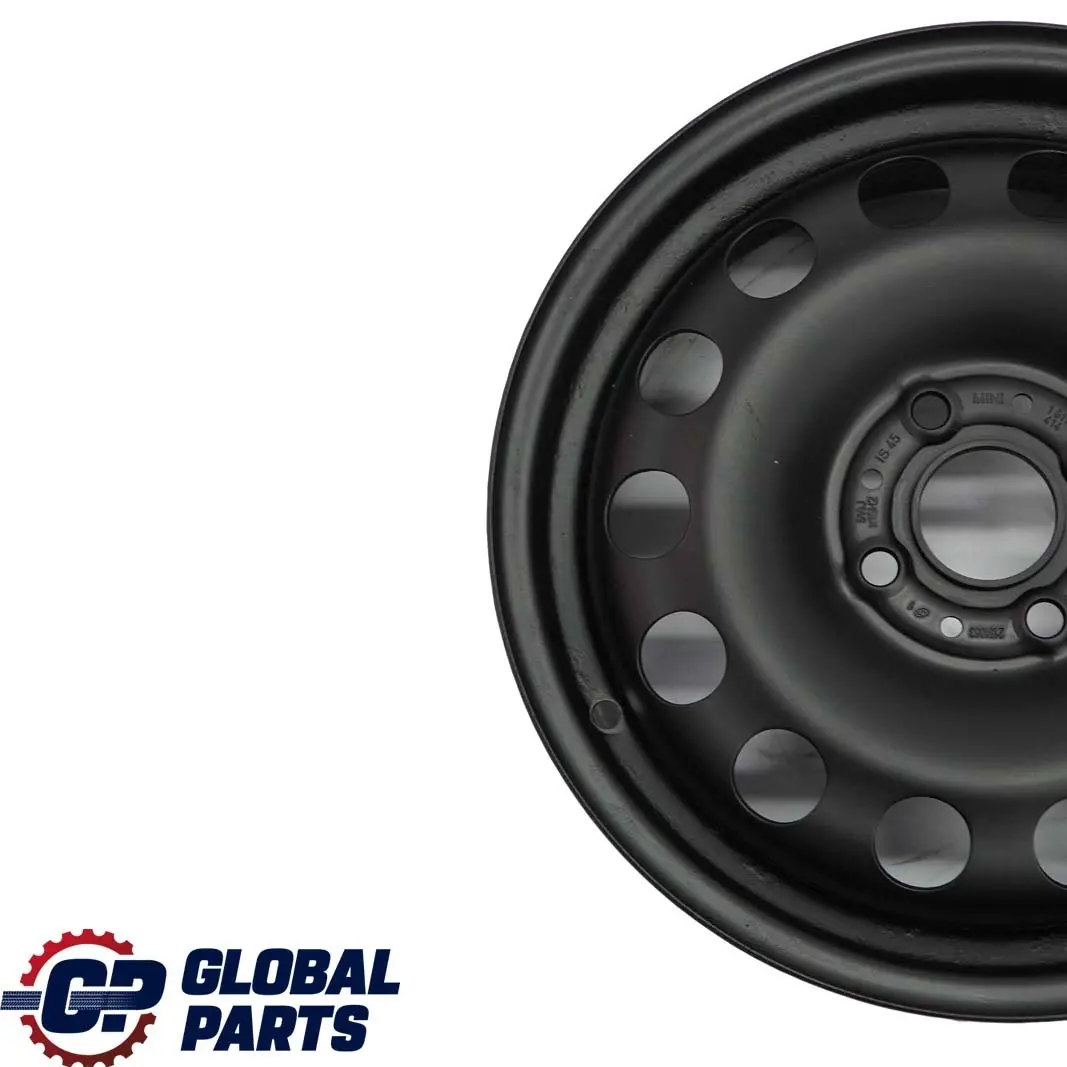 Mini Cooper One R50 R55 R56 R57 Llanta Acero Negro 15" ET:45 5,5J 1511414