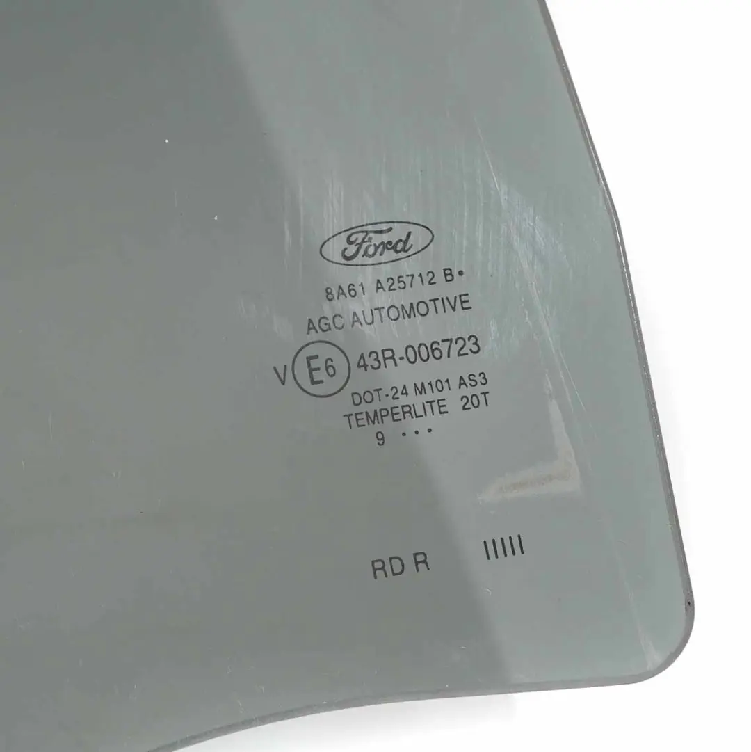 Ford Fiesta MK7 Fenster Glas Tür hinten rechts Verglasung schwarz AS3 1591459