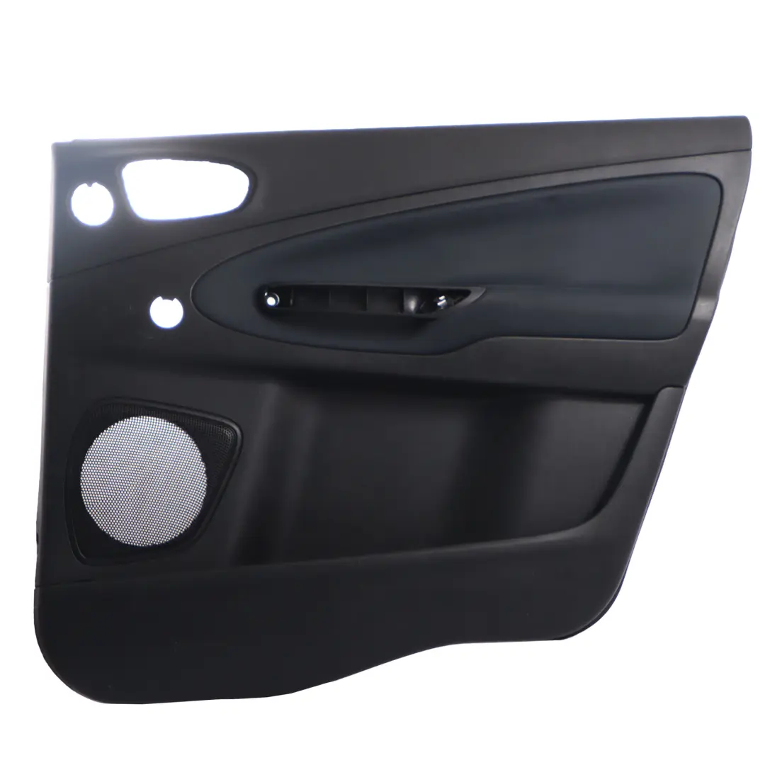 Ford Galaxy Tarjeta de Puerta Trasera Derecha Recorte Panel Tela Negro 1695157