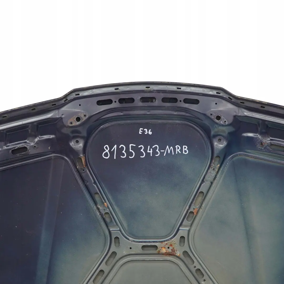 BMW E36 Sedan maska pokrywa silnika Montrealblau