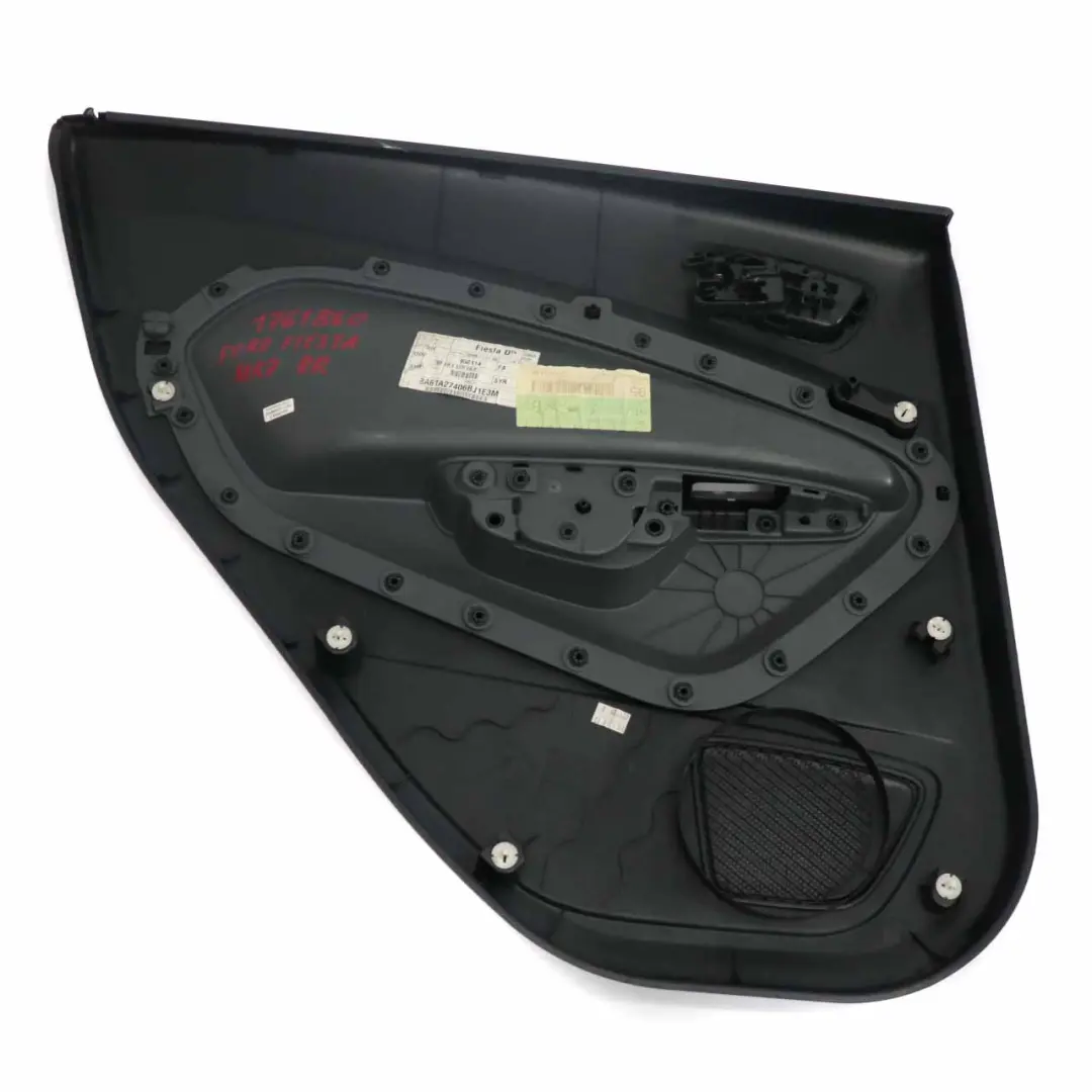 Ford Fiesta Door Card Rear Right O/S Trim Panel Cover Black