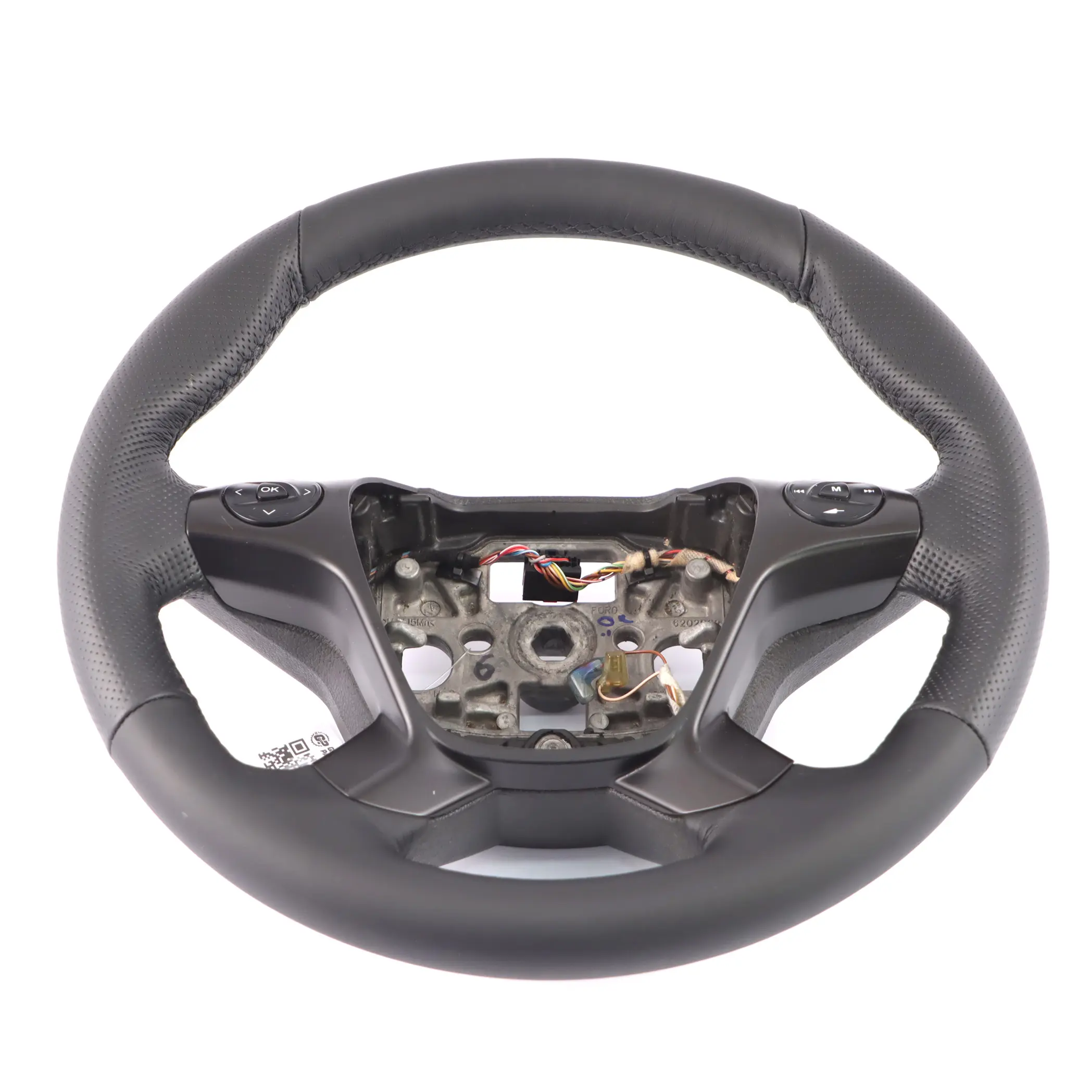 Ford Transit Mk8 NEW Black Leather Steering Wheel Multifunction BK213600CD35B8