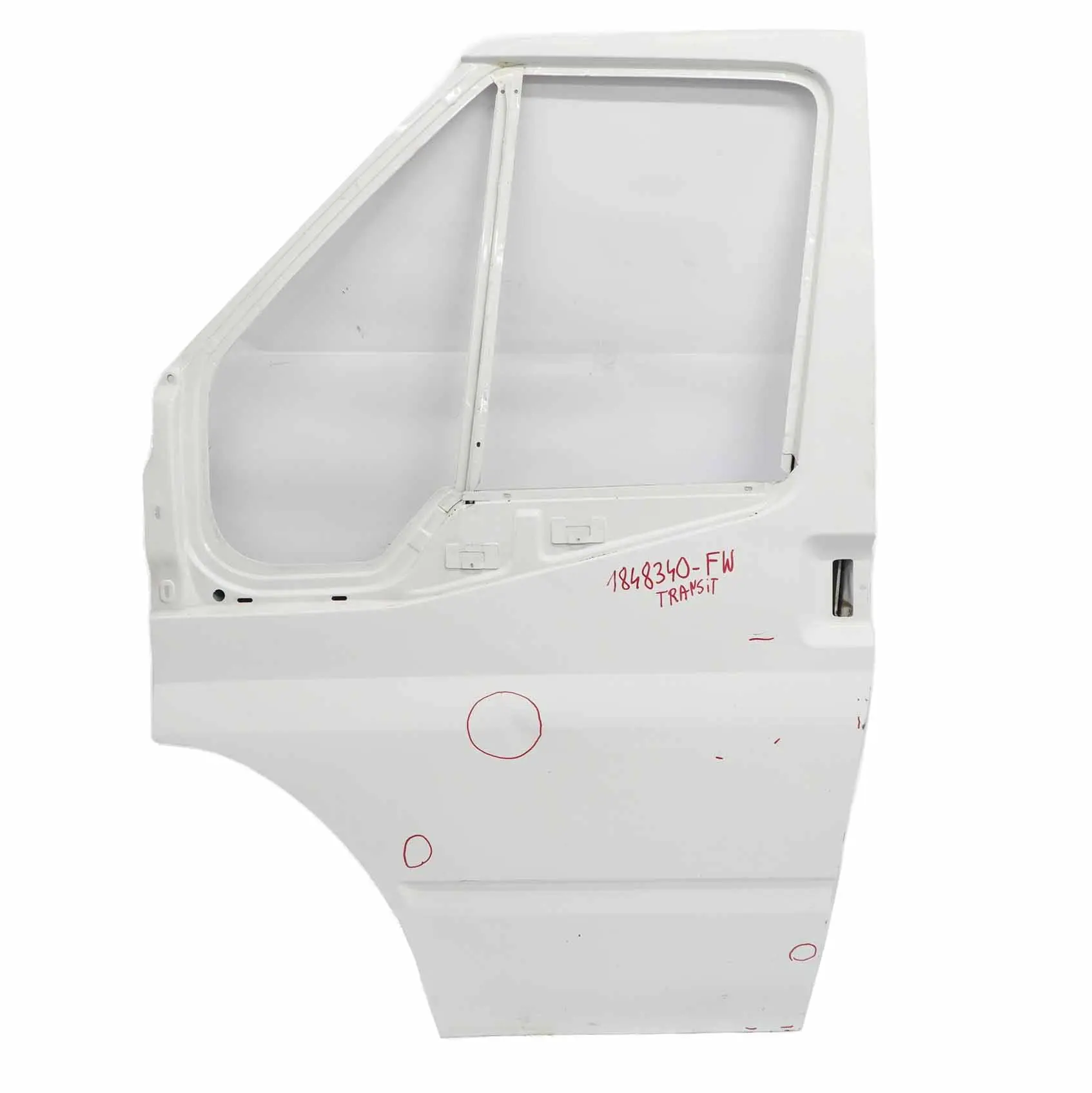 Ford Transit Mk7 Front Door Left N/S Door Cover Shell Frozen White - Z2