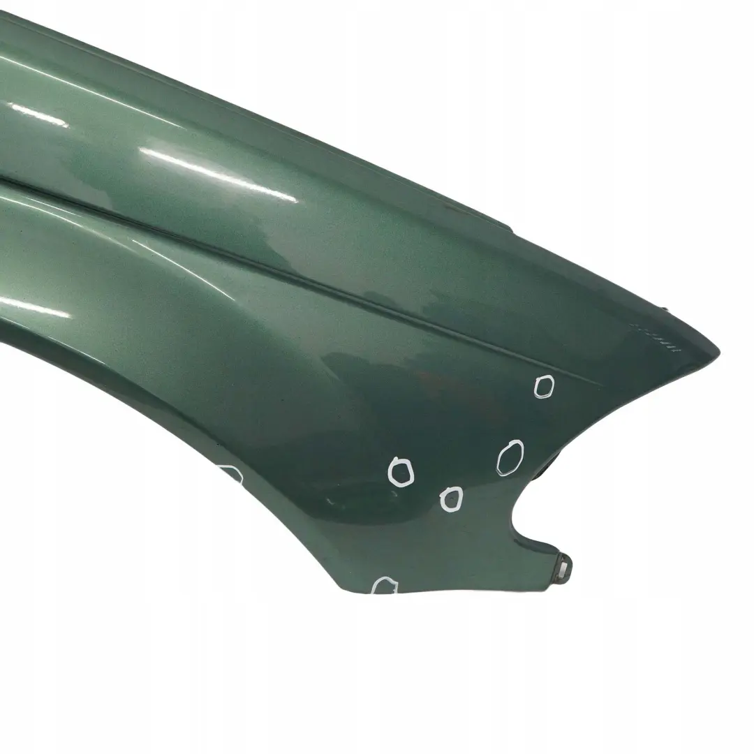 BMW 3 E46 Front Right O/S Side Panel Fender Wing Meergruen Sea Green - 393