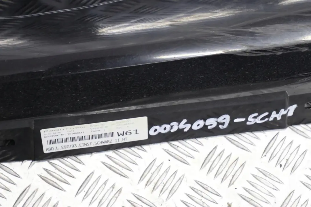 BMW E92 E93 1 Sill Strip Faldon Lateral Izquierdo Schwarz 2 Negro - 668