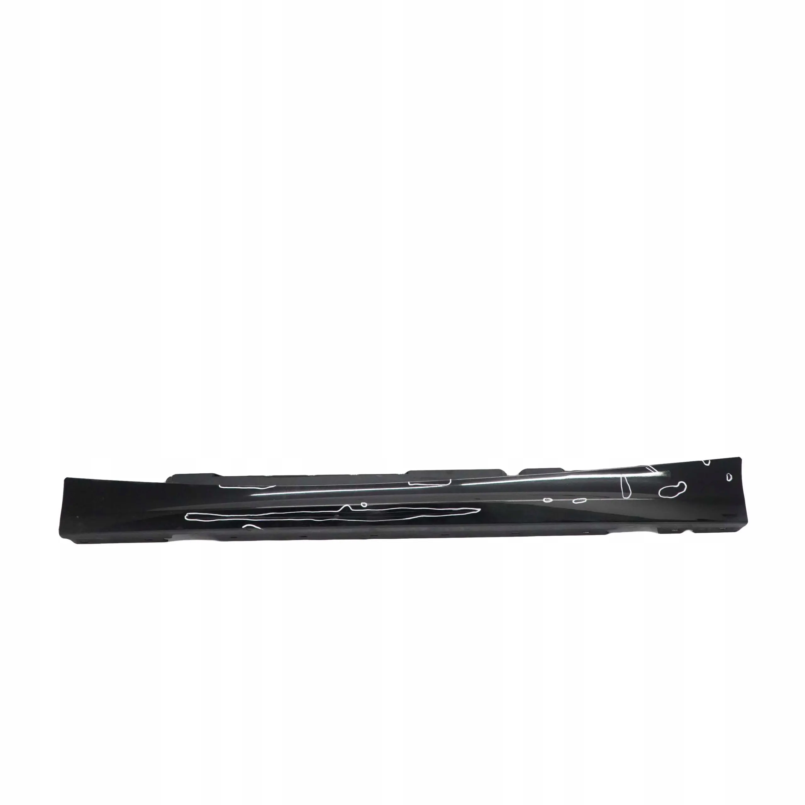 BMW 1 E87N LCI 6 Sill Strip Side Skirt Left N/S Schwarz 2 Black - 668