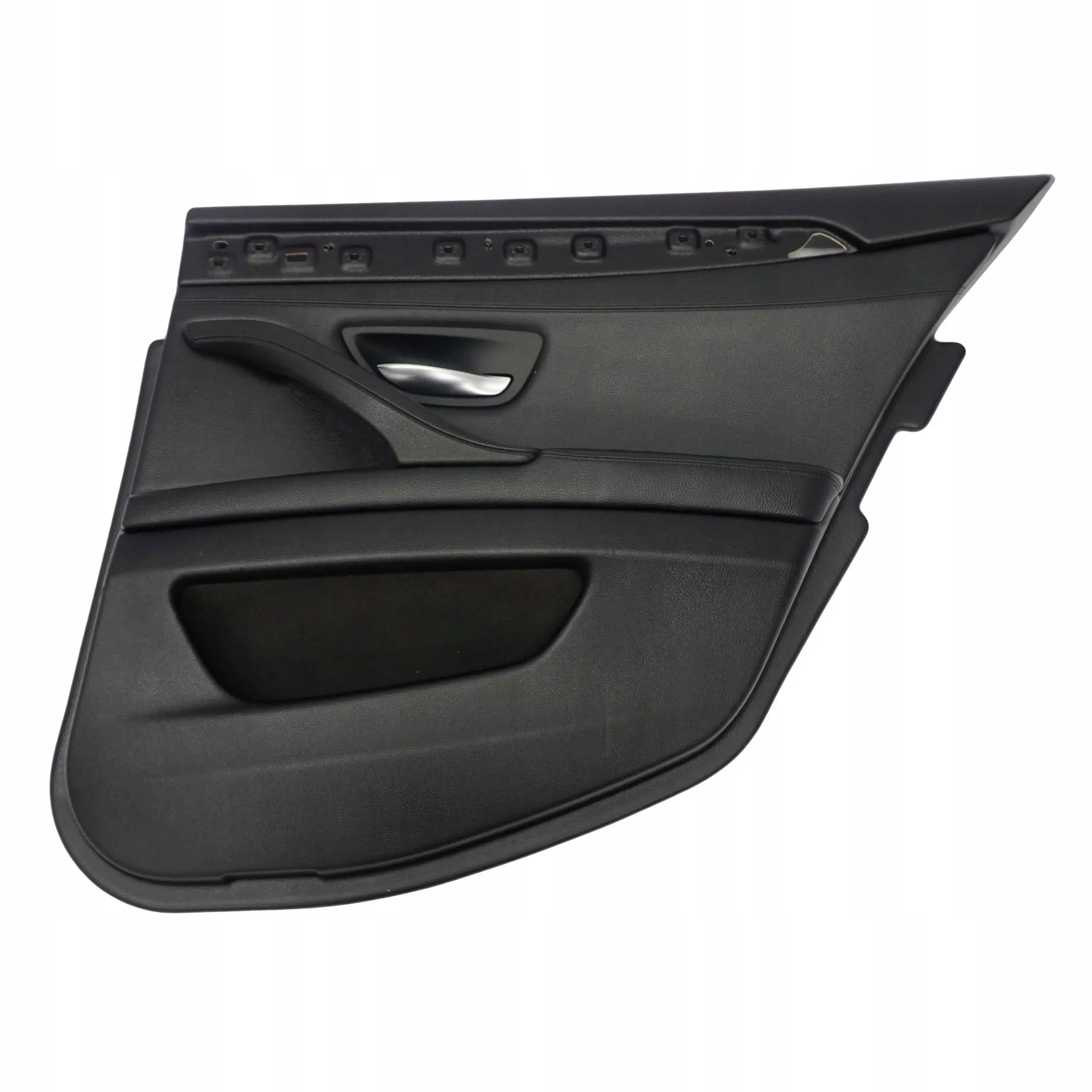 BMW 5 F10 F11 Rear Right O/S Door Card Lining Trim Panel Black Leather