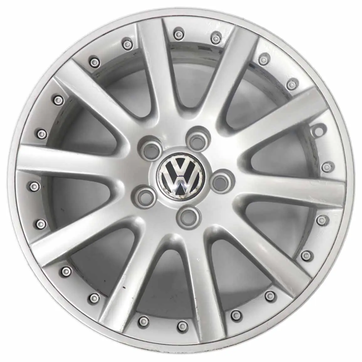 VW Volkswagen Golf 5 V 6 VI Silver Wheel Alloy Rim 17" ET:54 7J 1K0601025K