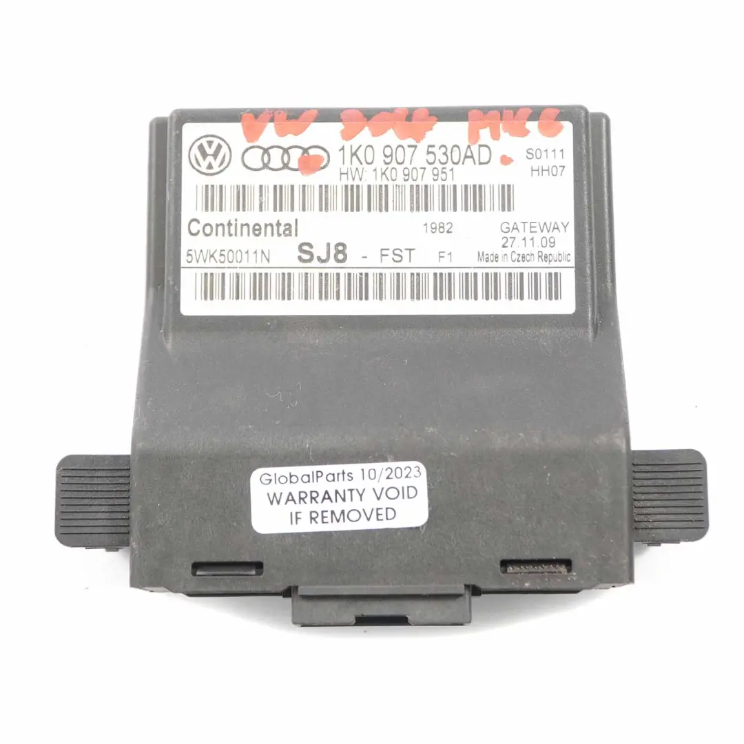 VW Volkswagen Golf 6 Gateway Unidad de Control Módulo ECU 1K0907530AD