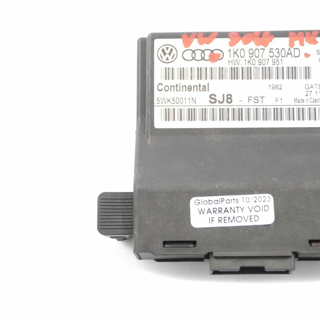 VW Volkswagen Golf 6 Gateway Unidad de Control Módulo ECU 1K0907530AD