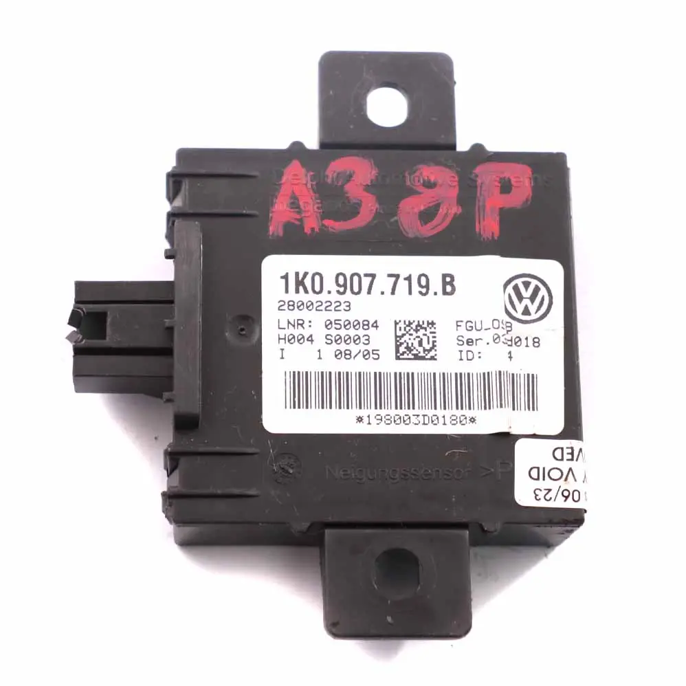 Audi A3 8P Antirrobo Sistema de Alarma Módulo de Control Unidad ECU 1K0907719B