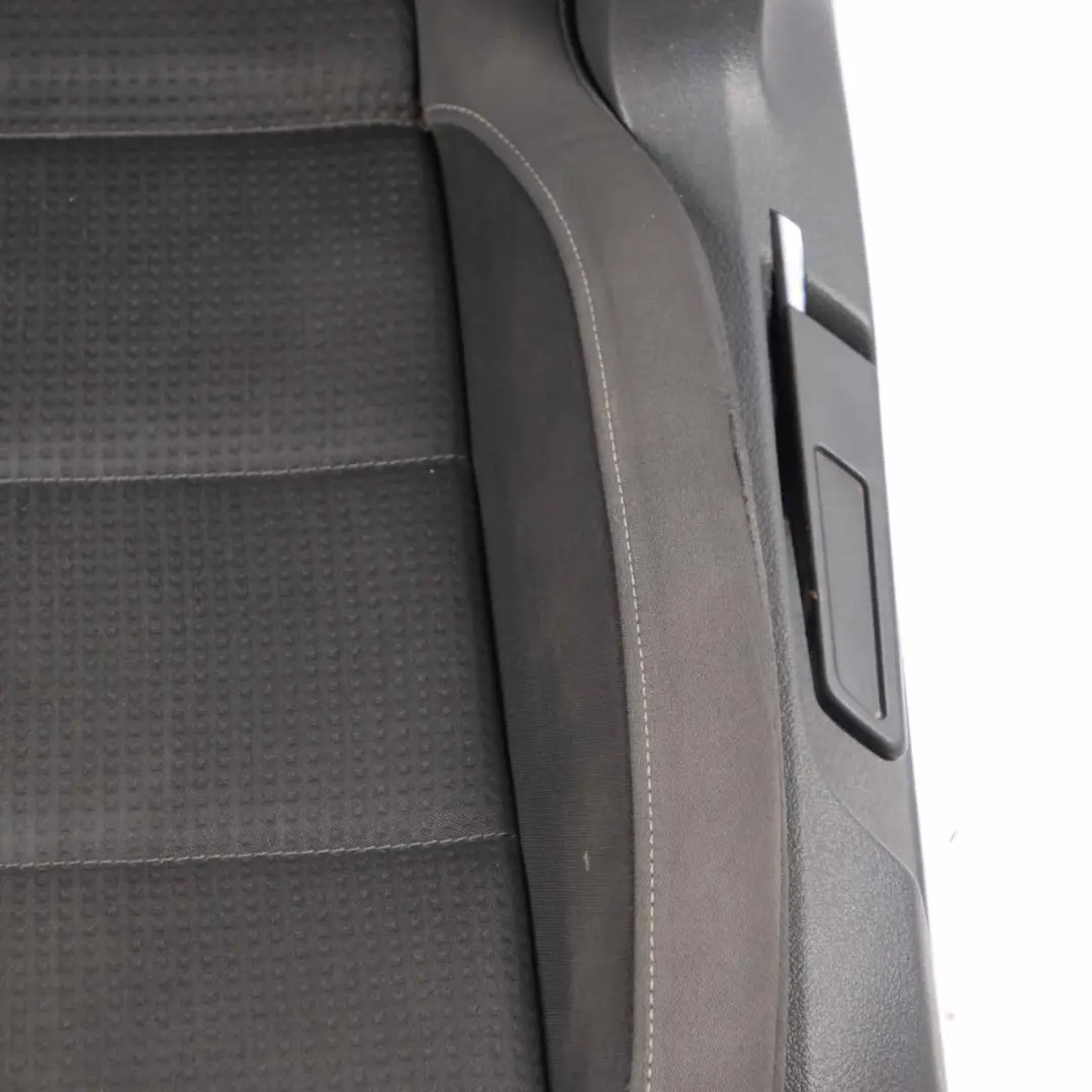 Front Seat Volkswagen Touran MK1 Left N/S Cloth Fabric Black Grey