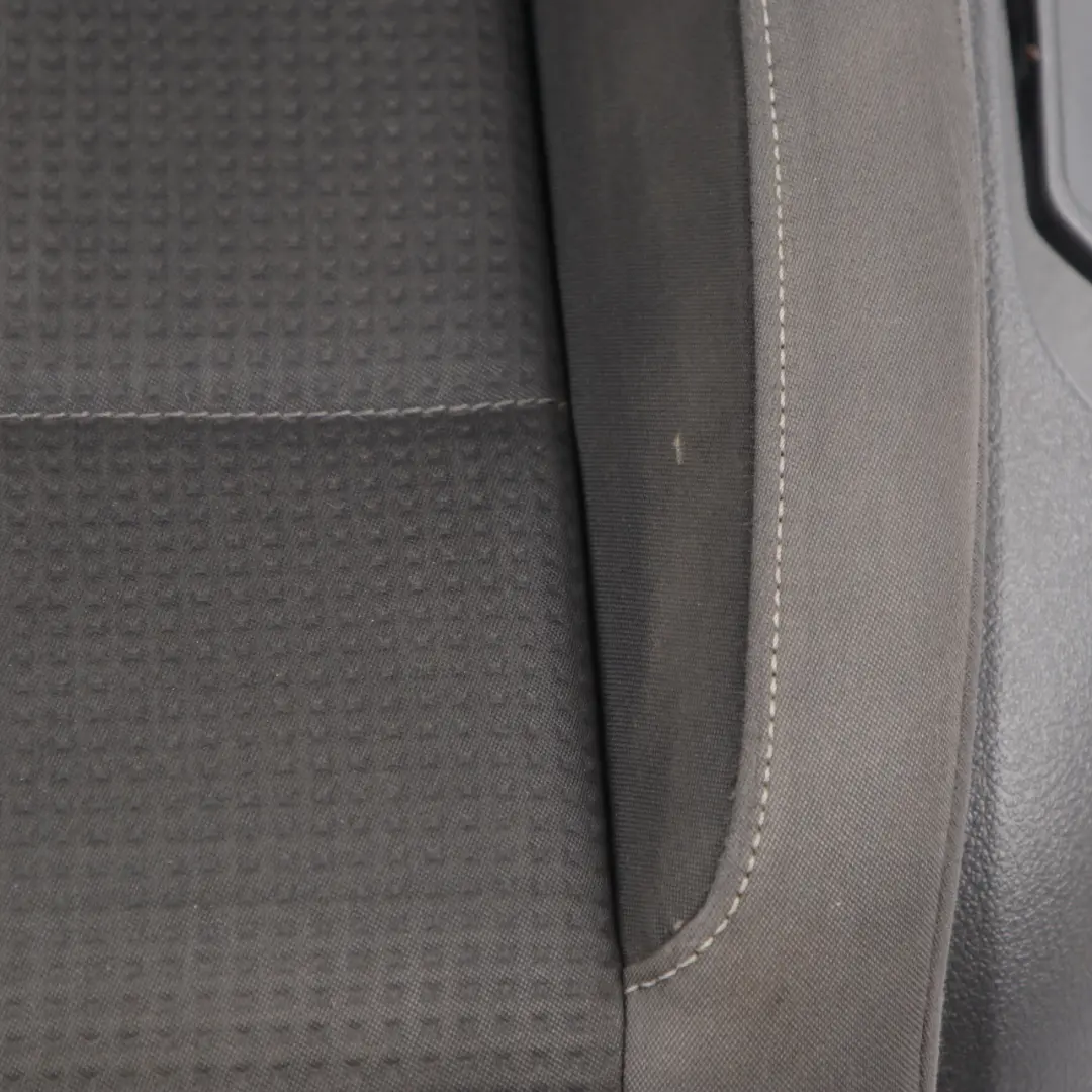 Front Seat Volkswagen Touran MK1 Left N/S Cloth Fabric Black Grey