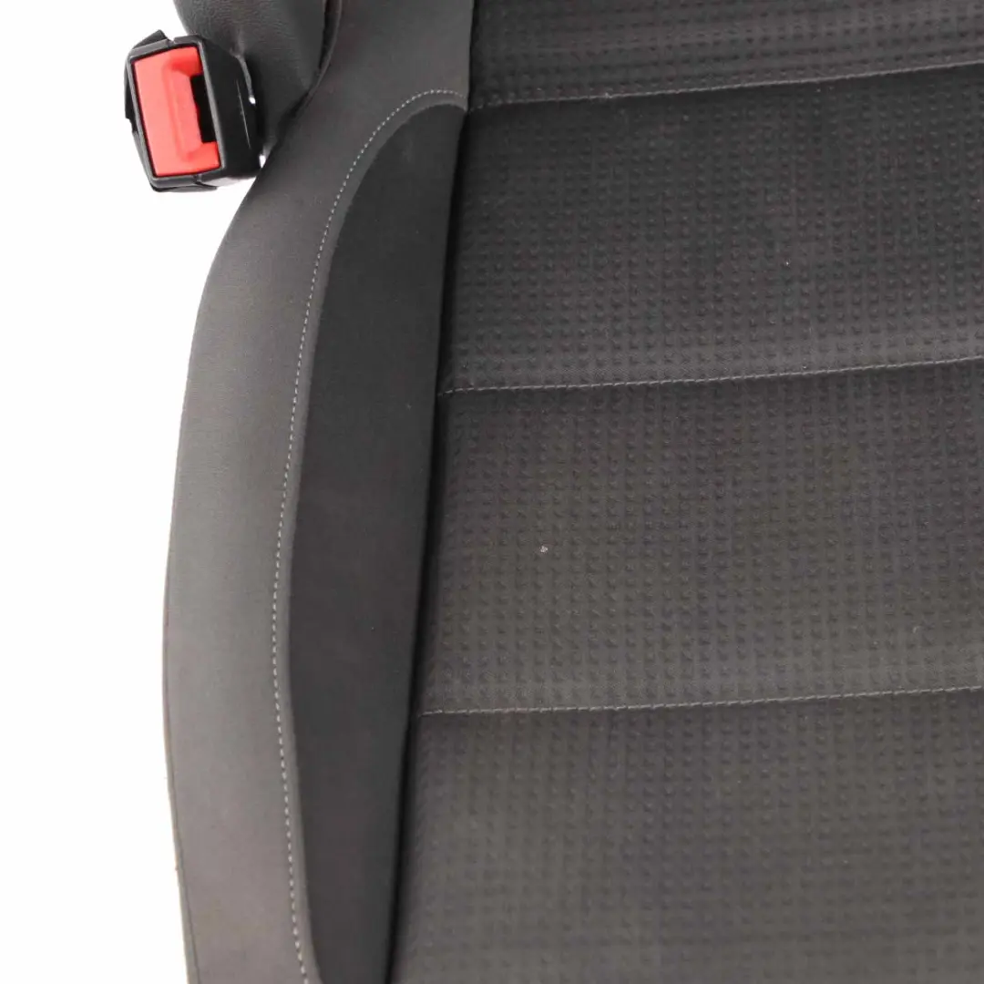 Front Seat Volkswagen Touran MK1 Left N/S Cloth Fabric Black Grey