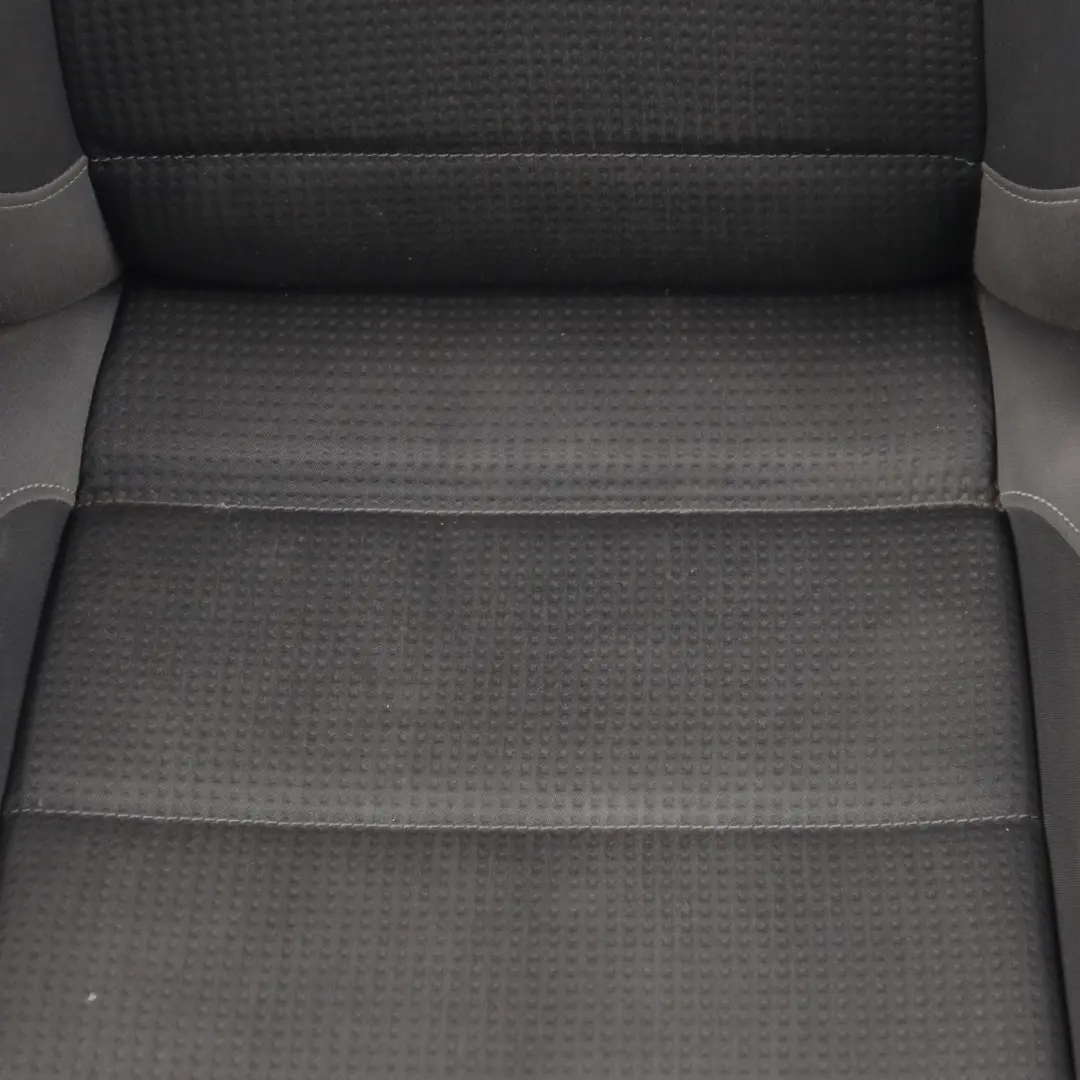 Front Seat Volkswagen Touran MK1 Left N/S Cloth Fabric Black Grey