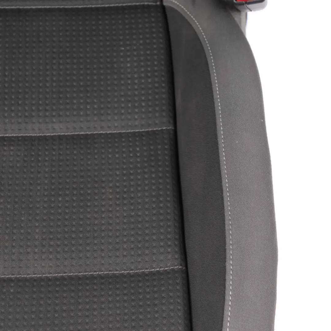 Front Seat Volkswagen Touran MK1 Right O/S Cloth Fabric Black Grey