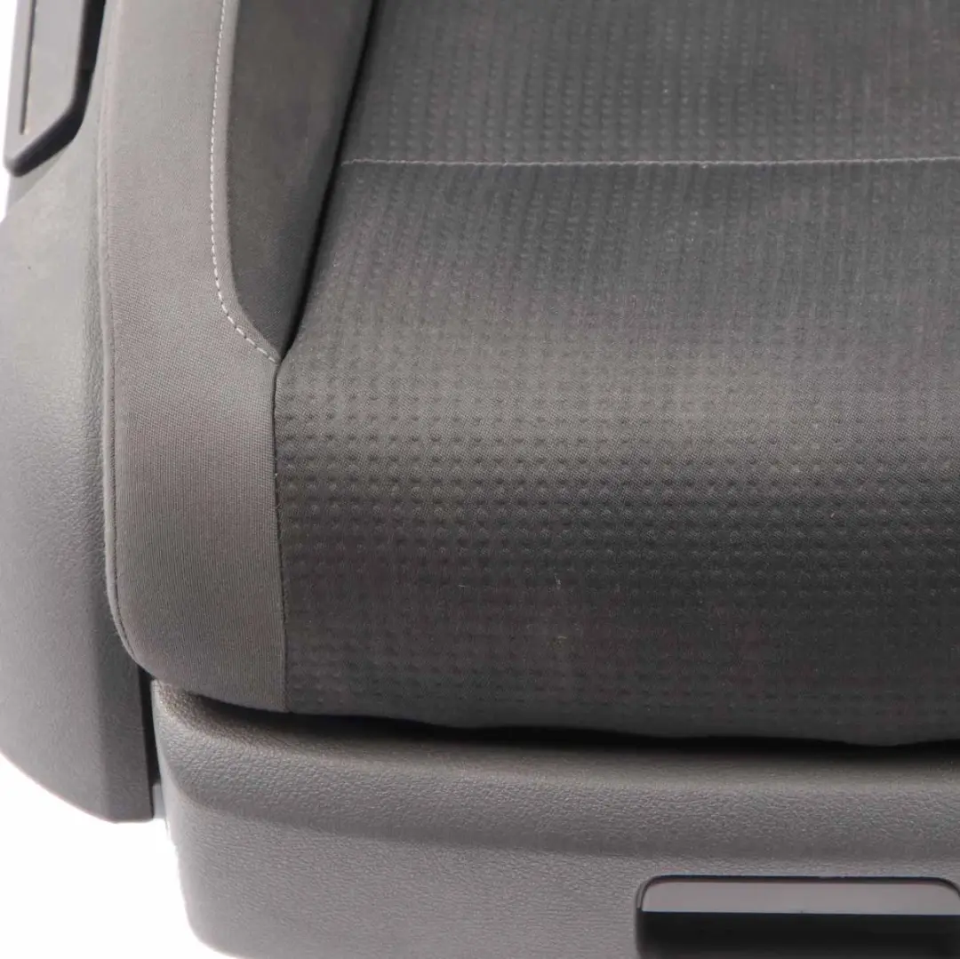 Front Seat Volkswagen Touran MK1 Right O/S Cloth Fabric Black Grey