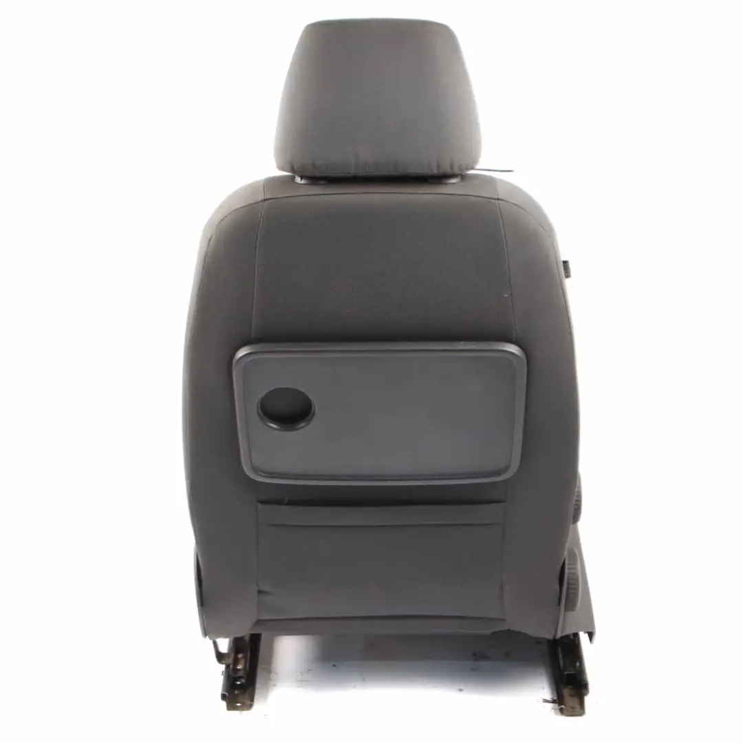 Front Seat Volkswagen Touran MK1 Right O/S Cloth Fabric Black Grey