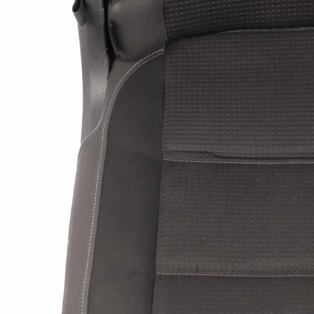 Volkswagen VW Touran MK1 2nd Row Right O/S Seat Cloth Black Grey Fabric