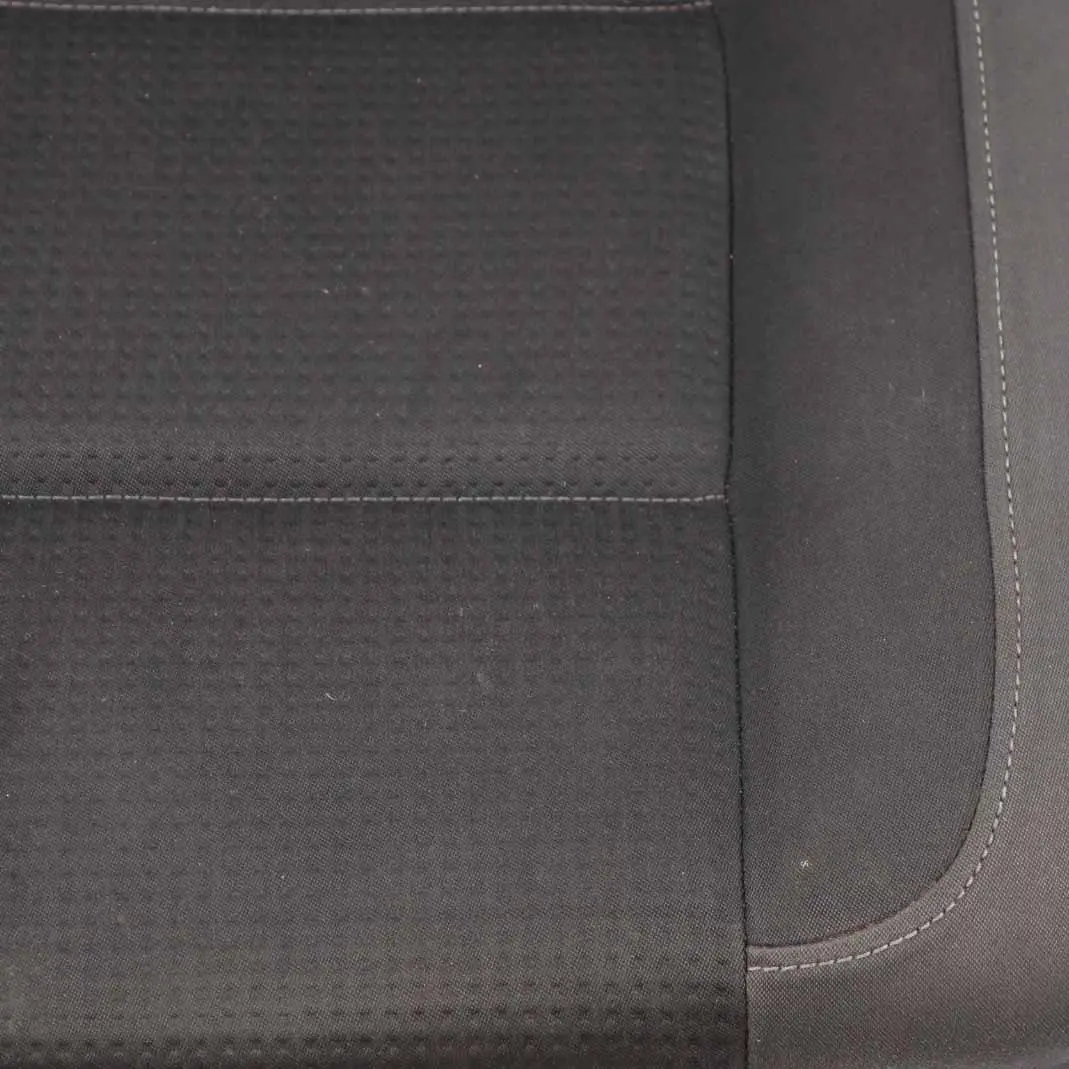 Volkswagen VW Touran MK1 2nd Row Right O/S Seat Cloth Black Grey Fabric