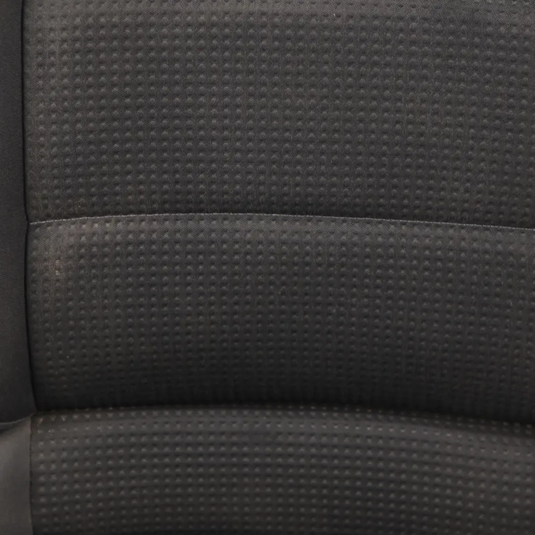 Volkswagen VW Touran MK1 2nd Row Left N/S Seat Cloth Black Grey Fabric