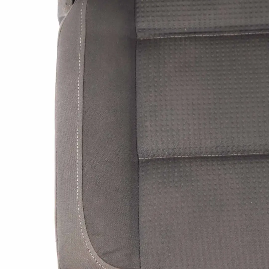 Volkswagen VW Touran MK1 2nd Row Left N/S Seat Cloth Black Grey Fabric