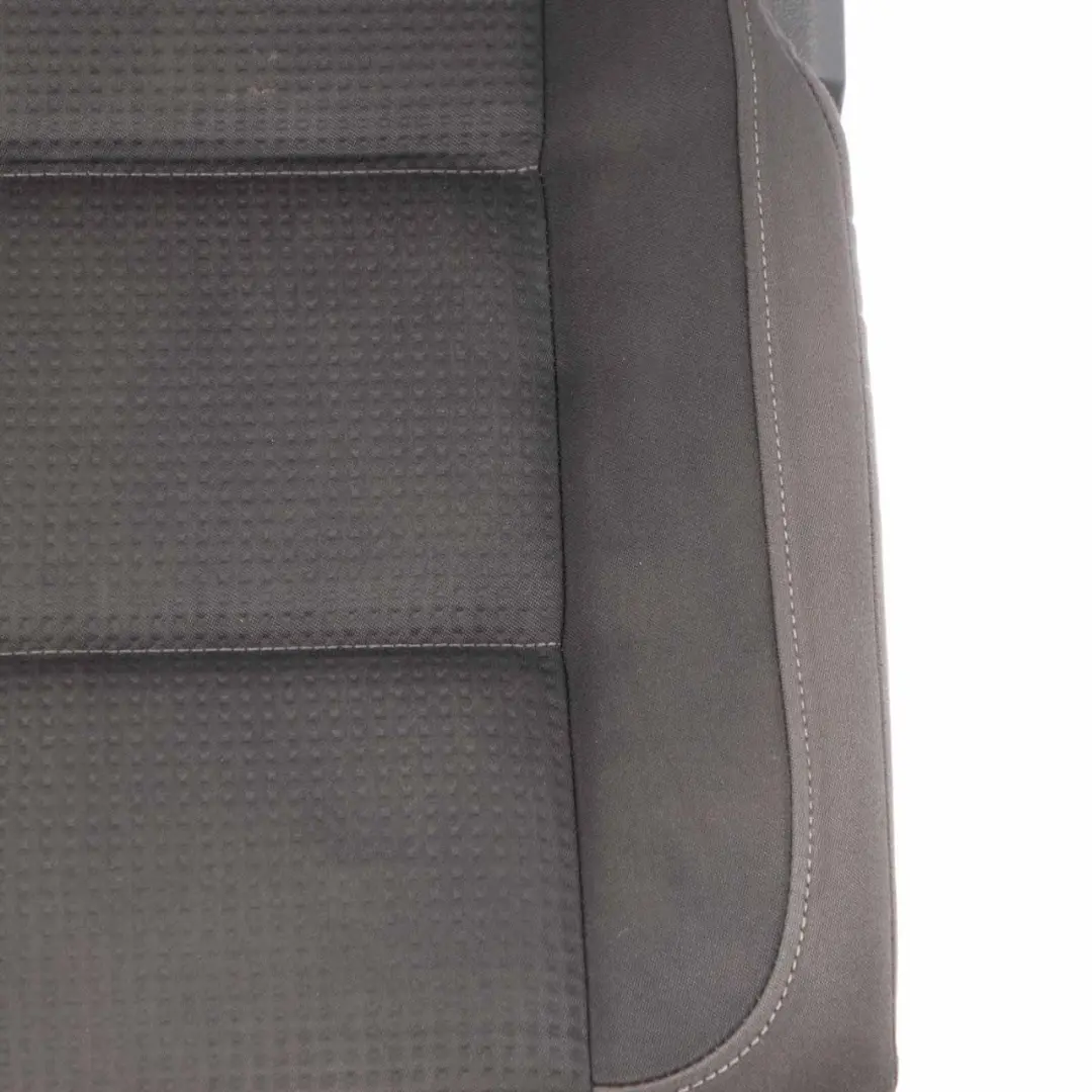 Volkswagen VW Touran MK1 2nd Row Left N/S Seat Cloth Black Grey Fabric