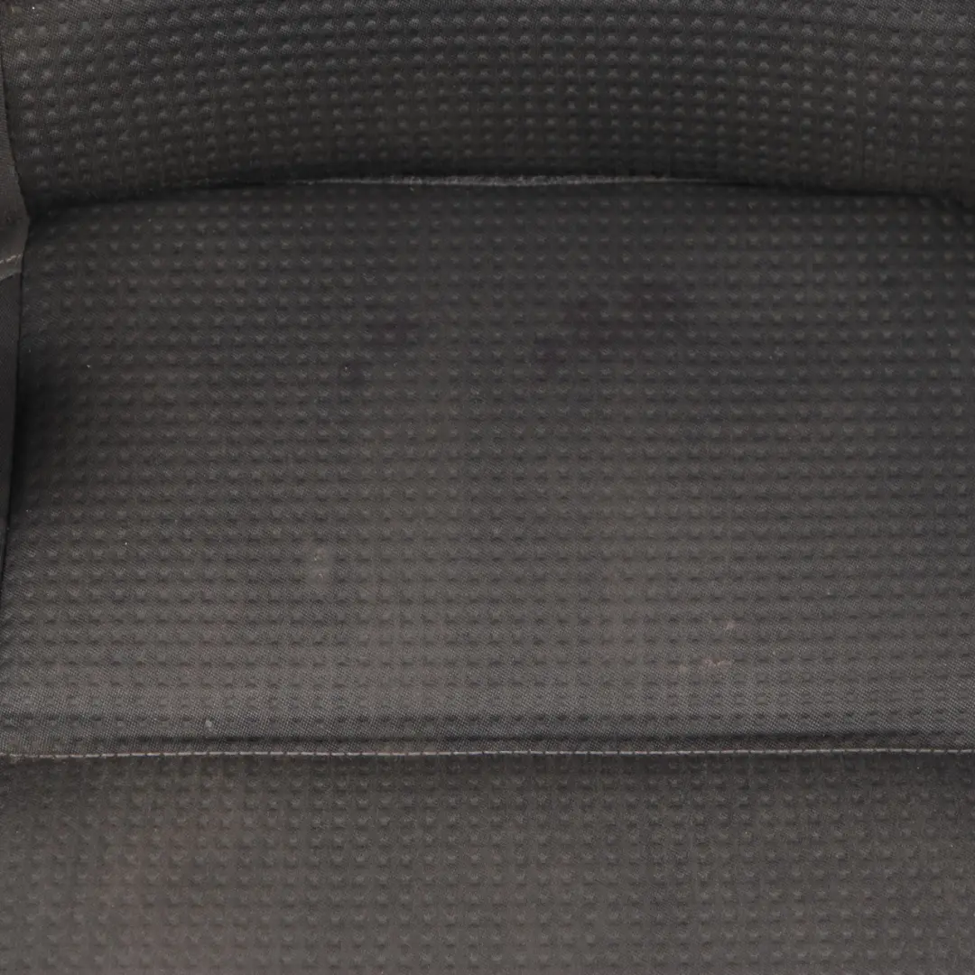 Volkswagen VW Touran MK1 2nd Row Left N/S Seat Cloth Black Grey Fabric